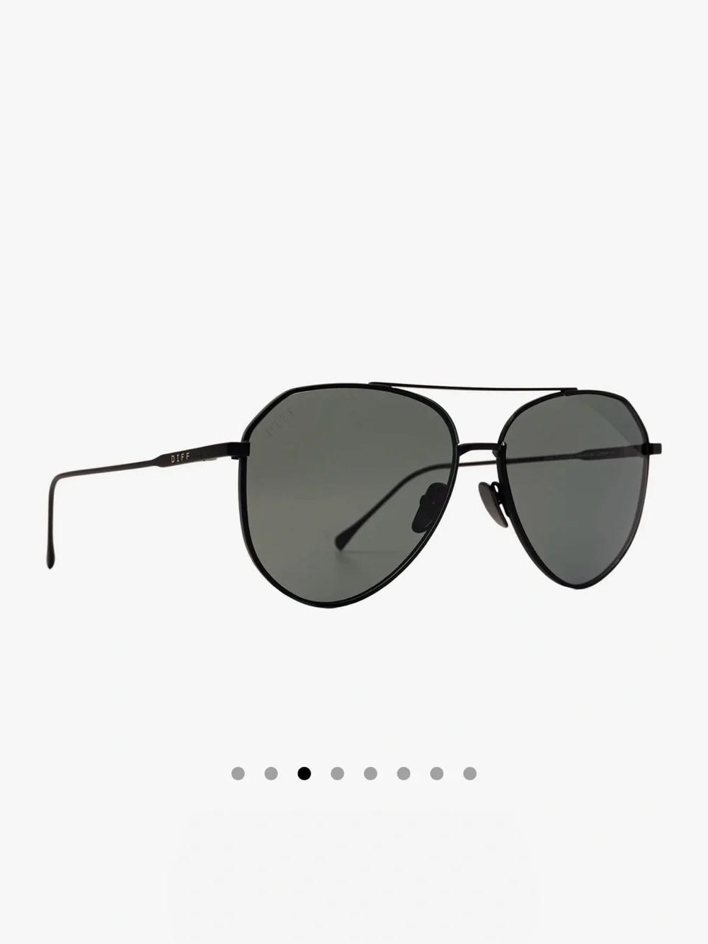 Diff Eyewear Dash Polarized Aviator Sunglasses